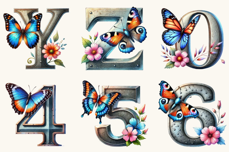 Spring Alphabet Clipart Bundle - CraftNest - Digital Crafting and Art