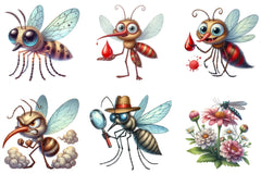 Mosquitoes Clipart Bundle - CraftNest - Digital Crafting and Art
