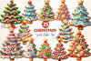 Christmas Sweet Cookie Tree Clipart Bundle