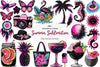 Back And Pink Summer Clipart Bundle