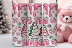 3D Christmas Inflated Tumbler Bundle 4 - CraftNest - Digital Crafting and Art