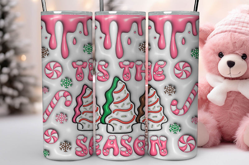 3D Christmas Inflated Tumbler Bundle 4 - CraftNest - Digital Crafting and Art