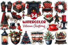 Victorian Christmas Clipart Bundle - CraftNest - Digital Crafting and Art