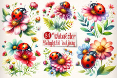 Delightful Ladybug Clipart Bundle - CraftNest - Digital Crafting and Art