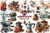 Making Coffee Clipart Bundle