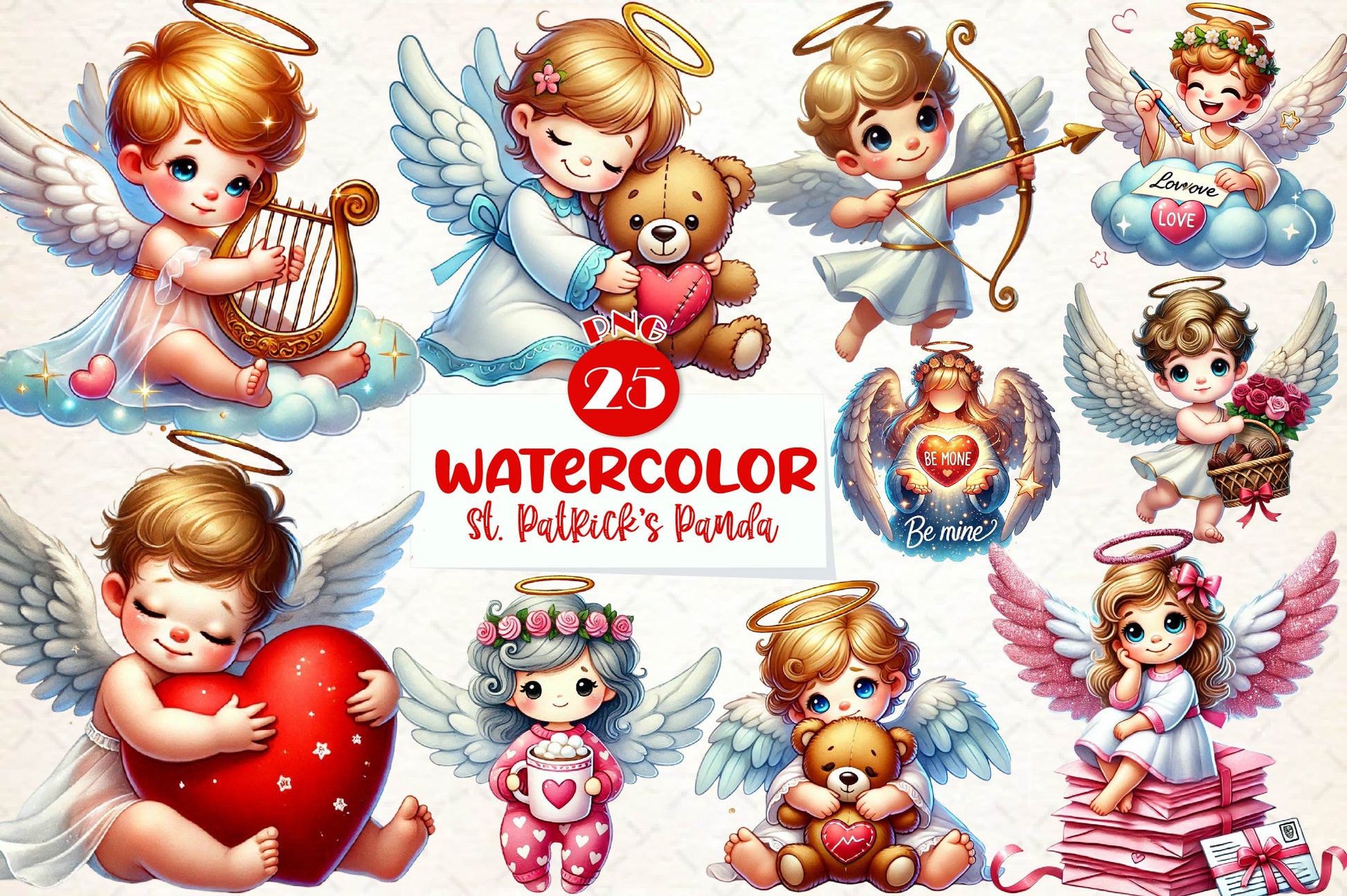 Valentines Angel Clipart Bundle - CraftNest - Digital Crafting and Art