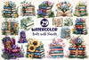 Pretty Books With Flowers Clipart Bundle 3