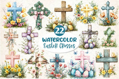 Easter Crosses Clipart Bundle - CraftNest - Digital Crafting and Art