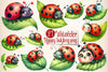 Happy Ladybug Clipart Bundle