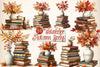 Autumn Books Clipart Bundle 1