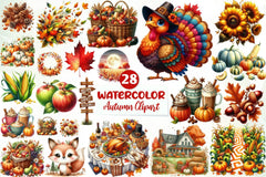 Autumn Clipart Bundle 1 - CraftNest - Digital Crafting and Art