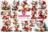 Cute Deer Christmas Clipart Bundle