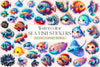 Sea Fish Sticks Clipart Bundle