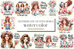 Mothers Day Quotes Design Clipart Bundle - CraftNest - Digital Crafting and Art
