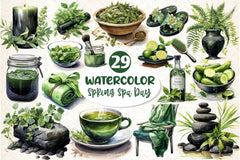Spring Spa Day Clipart Bundle 2 - CraftNest - Digital Crafting and Art