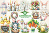 Easter Day Decorations Clipart Bundle