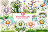Spring Daisy Farm Clipart Bundle 1