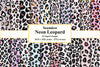 Neon Leopard Digital Papers