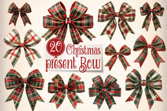 Christmas Present Bow Clipart Bundle - CraftNest - Digital Crafting and Art