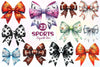 Sports Coquette Bow Sport Bows Clipart Bundle 1