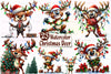 Christmas Deer Clipart Bundle 1