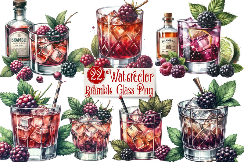 Bramble Glass Clipart Bundle - CraftNest - Digital Crafting and Art