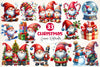Christmas Gnome Clipart Bundle 8