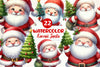 Kawaii Santa Claus Christmas Clipart Bundle