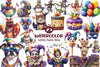 Funny Mardi Gras Clipart Bundle