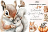 Squirrel & Baby Clipart Bundle