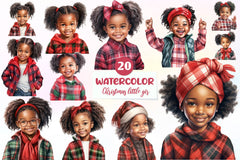 Christmas Little Girl Clipart Bundle - CraftNest - Digital Crafting and Art