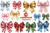 Christmas Bow Clipart Bundle