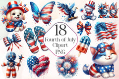 Fourth Of July Clipart Bundle - CraftNest - Digital Crafting and Art