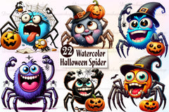 Halloween Spider Clipart Bundle - CraftNest - Digital Crafting and Art