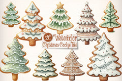 Christmas Cookie Tree Clipart Bundle - CraftNest - Digital Crafting and Art