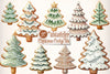 Christmas Cookie Tree Clipart Bundle