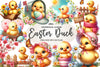 Spring & Easter Duck Clipart Bundle