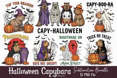 Halloween Capybara Clipart Bundle 9 - CraftNest - Digital Crafting and Art