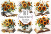 Sunflower Books Clipart Bundle