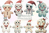 Christmas Gothic Voodoo Doll Clipart Bundle