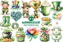 Pastel Patricks Day Clipart Bundle - CraftNest - Digital Crafting and Art