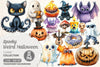 Spooky Weird Halloween Clipart Bundle
