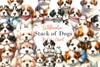 Stack Of Dogs Clipart Bundle