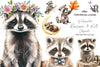 Raccoon & Kit Clipart Bundle