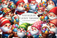 Easter Gnome Clipart Bundle 5 - CraftNest - Digital Crafting and Art