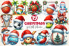 Christmas Sport Balls Clipart Bundle 2