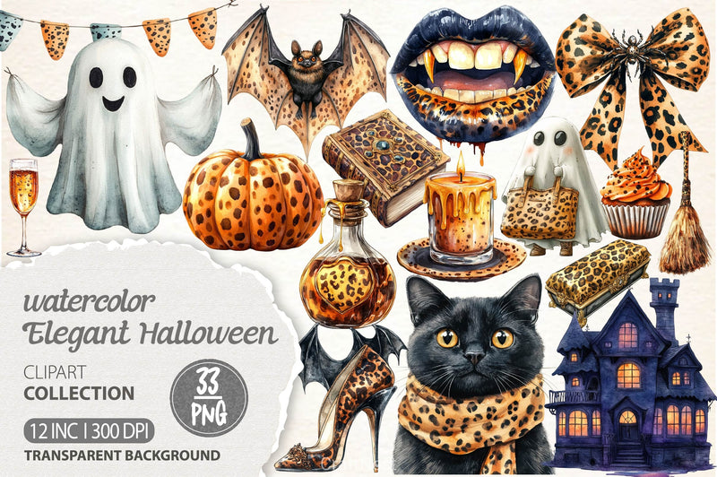 Elegant Halloween Clipart Bundle 2 - CraftNest - Digital Crafting and Art