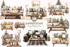 Cozy Living Room Clipart Bundle