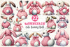 Cute Bunny Butt Clipart Bundle