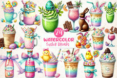 Easter Drinks Clipart Bundle - CraftNest - Digital Crafting and Art